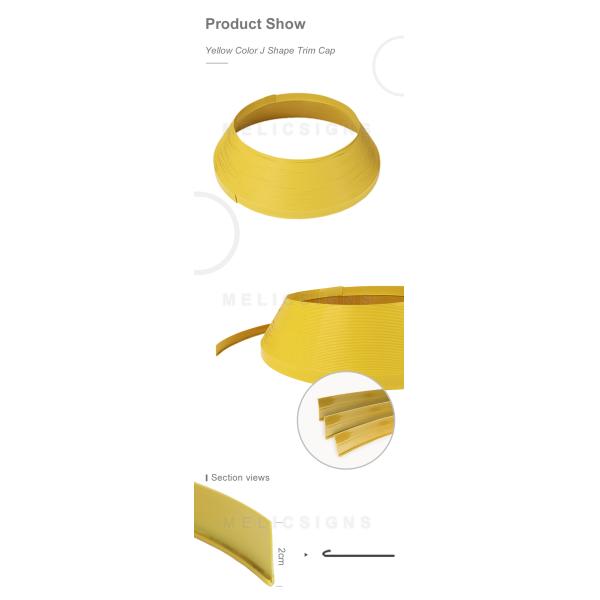 35m Length Led Channel Letters Aluminum Plastic Trim Cap With ABS Covering