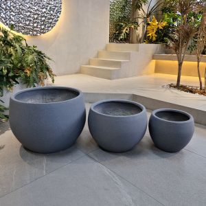 Durable And Stylish Fiber Clay Planter Collection For Restaurant