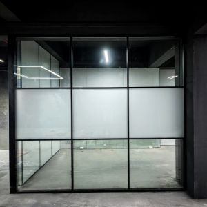 China Layered Partition Wall With Non-full Height With Different Levels Glass Partition With Frosted Glass on sale