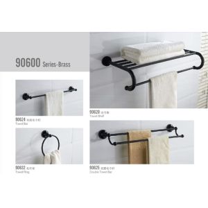 Modern Brass Chrome Plating Metal Bathroom Accessories Corner Towel Clothes Rack