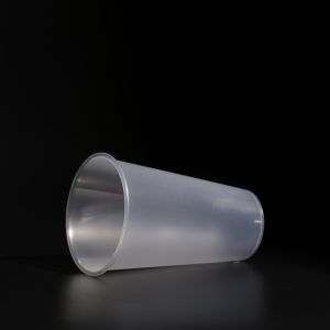 500ml Clear Round PP Plastic Cup with Flat/Dome Lid for Cold Drinks