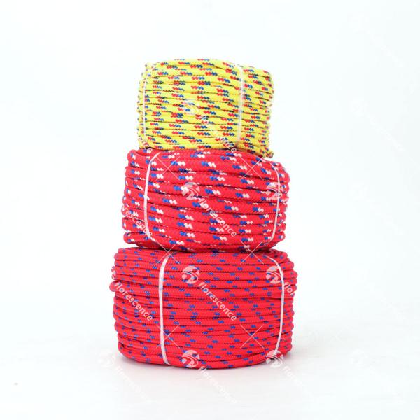 Quality UV Resistance 6mm/8mm 16 Strand PP Braided Rope with Customized Color for Marine & General Use wholesale