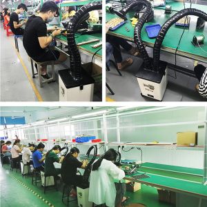 Long Lifespan Soldering Fume Extractor Beauity Salon Power 80W With 3 Layer