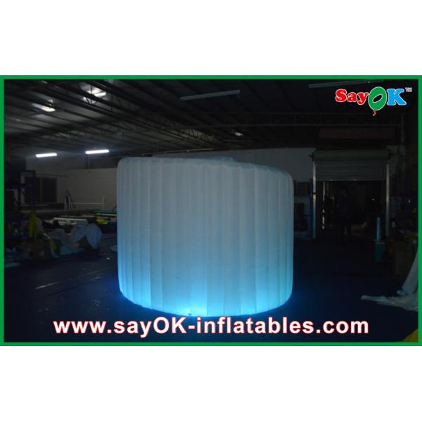 Photo Booth Led Light Blue Waterproof Inflatable Booth Oxford Cloth For Wedding