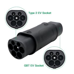 J1772 Ev Charging Connector Evse Adapter Type 2 To Type 1 Tesla Ev Car Charger