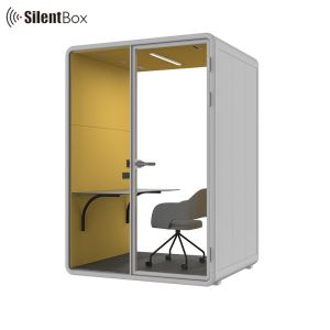 Medium Size Acoustic Silent Meeting Pod with 12V-USB for Double Private