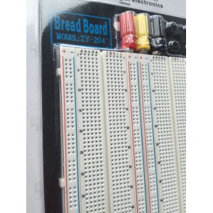 1660 Tie Point Round Hole Circuit Board Breadboard with Black Aluminum Plate