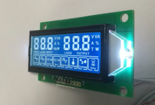 Cheap Customized 7 Segment LCD Display HTN Blue 5V With PCB Board for sale