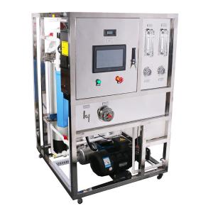 Cheap 0.8 - 1.0Mpa Rated Pressure Seawater Desalination Plant , SS 304 Seawater Reverse Osmosis Plant for sale