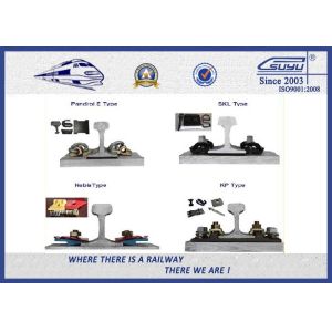 Cheap TUV OEM Rail Fastening System With 60Si2MnA HDPE Rubber Material for sale