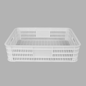 Supermarket Vented Fruit Vegetable PP Mesh Plastic Turnover Crate Durable