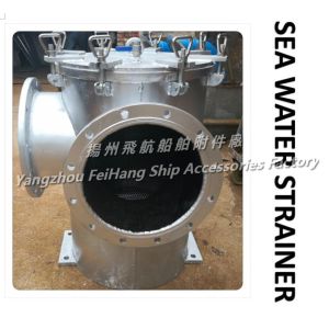 Marine B, BS type right angle coarse water filter, angle type suction coarse