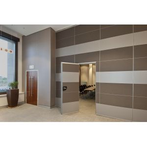 Soundproofing Foldable Wall Sliding Folding Door Partition Panel With Access