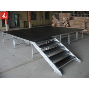 Sturdy Aluminum Indoor Show Stage Platform Disassemble Stable 0.8 - 1.2m
