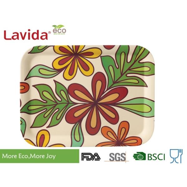 Quality School Restaurant Eco Melamine Tray Set Non - Odor Easy Cleaning Unbreakable For Students wholesale