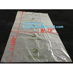 pe bag pallet cover plastic bag sqaure bottom bag, 54 x 44 x 96" 1 Mil ldpe