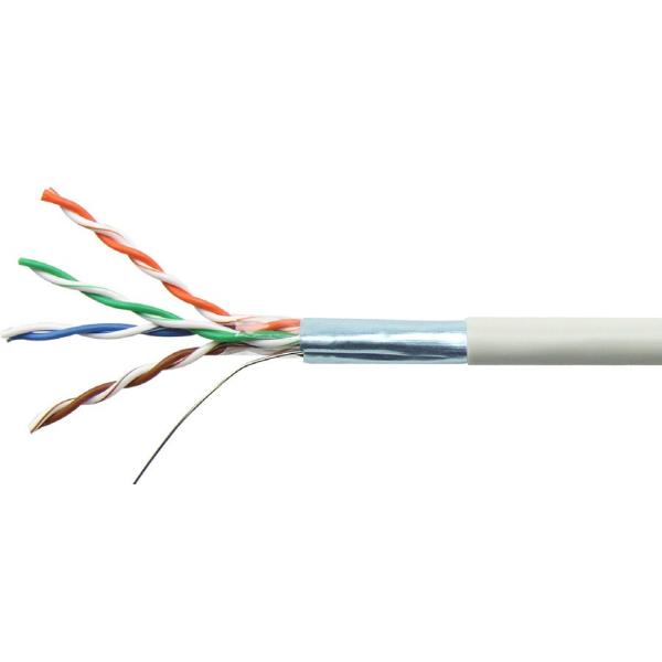 Quality FTP CAT5E Network Cable 4 Pairs 24 AWG Solid Copper PVC Jacket for Ethernet wholesale