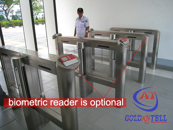 Luxury Shape Speed Gate Security Half Height Turnstiles For Fitness