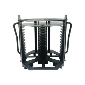 Custom Special Shape 12 Inch 25 Slot Metal Wafer Carrier Cassette Series