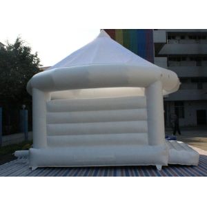 Safety White Wedding Inflatable Jumping Bouncer House For Couples