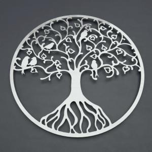 Cheap Modern Metal Wall Sculpture Tree Of Life Stainless Steel Hanging Wall Art for sale