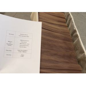 8mm Diamond hole 1.2mm Thickness Aluminium Chain Decoration Mesh Curtain