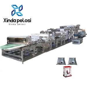 Custom Special Shape PA/PE 3 Sides Seal Liquid Bag Making Machine Automatic