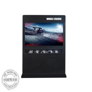 Free Standing Kiosk Digital Signage Horizontal Screen 4K 65 Inch Full HD 1080