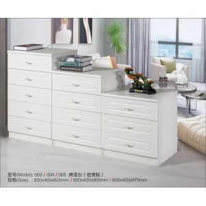 Cheap Baking Varnish White Chest Of Drawers for sale