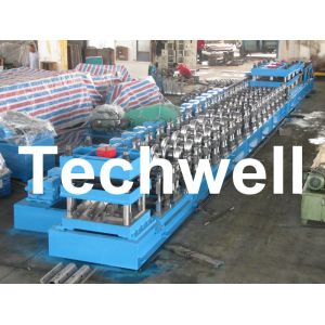 7 Rollers Leveling Expressway Guardrail Roll Forming Machine For Crash Barrier