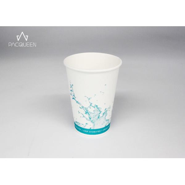 Quality Flexco Printing Single Wall Paper Cups Biodegradable Sugarcane Based wholesale