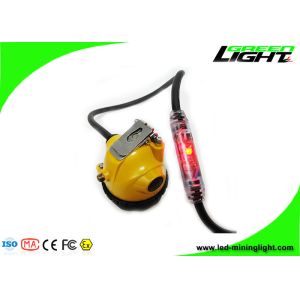 IP68 Waterproof LED Miners Cap Lamp 25000Lux 348lum Underground Mining Headlamps