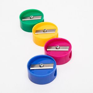 Mini Round 28mm Handheld Pencil Sharpener Fancy