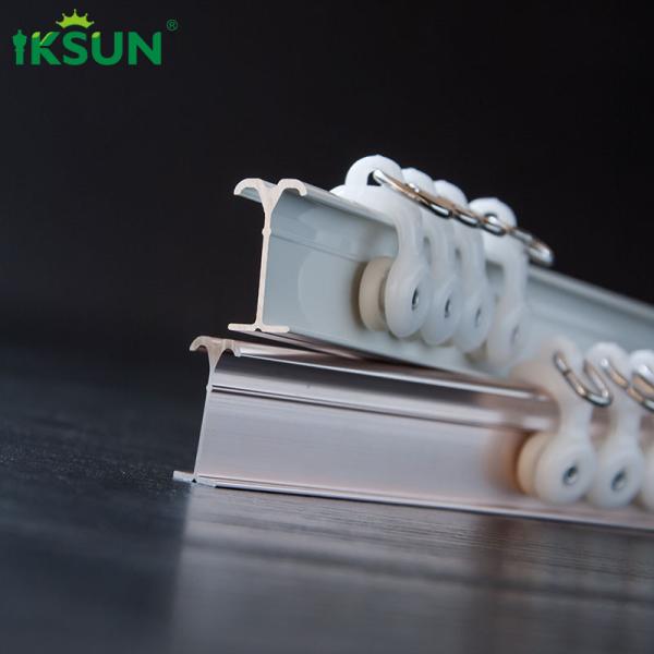 Aluminium Bendable Curved Curtain Track Hidden Ceiling Mount 0.8mm Thickness