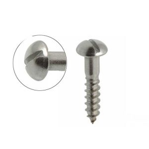 Metric Slotted Round Head Self Tapping Screws SS 304 316 / Carbon Steel Made