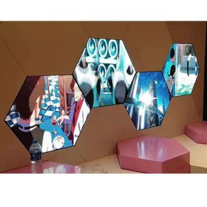 High Precision Hexagon LED Screen , Large Load Custom LED Display