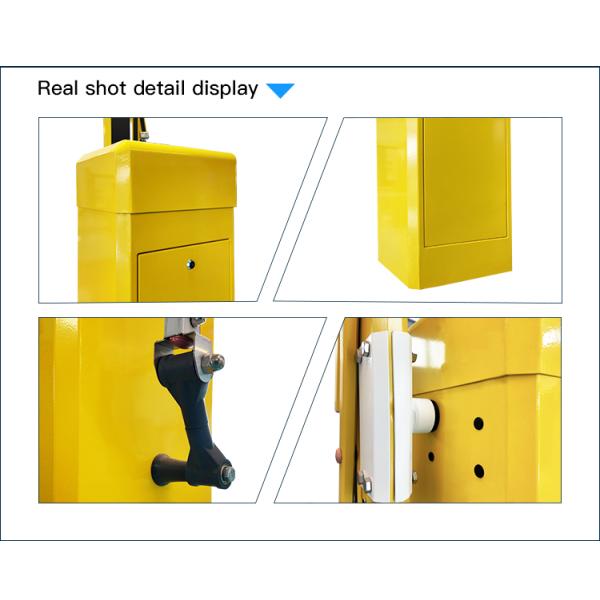 Adjustable 3-6s Electric Boom Barrier for Parking Lot Anti-Corrosion and Anti-Fading DC24V Motor Power 80W/120W AC220V±10% Power Supply