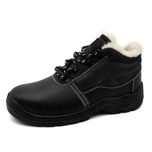 Cheap Industrial Winter Safety Shoes Unisex Wool Lined Winter Boots Anti Puncture for sale