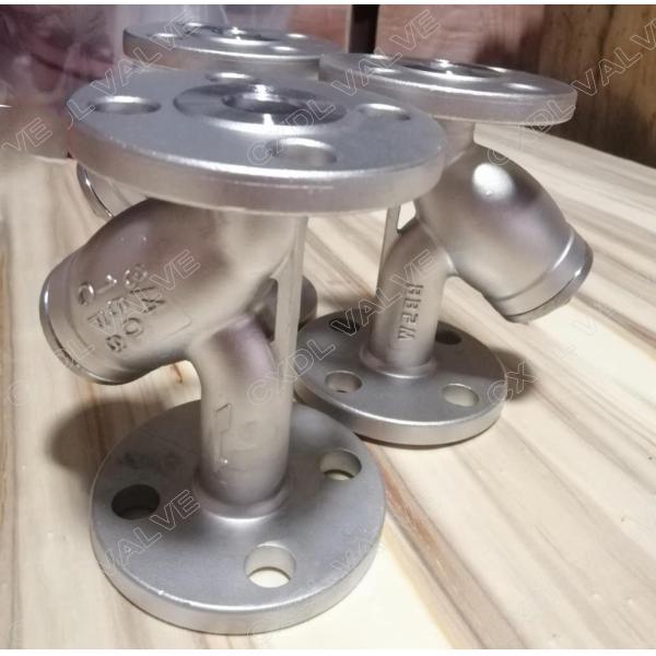 Carbon Steel Flanged Ends Y Strainer Valve With Mesh 80 PN16 RF