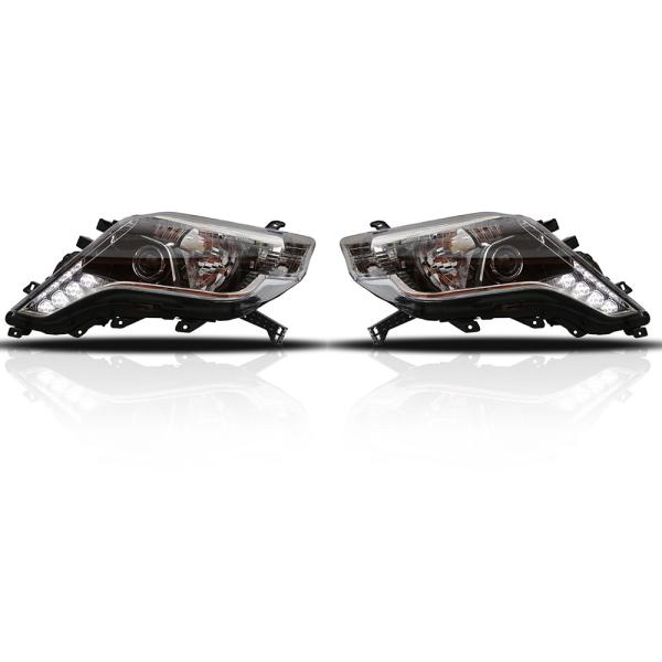 Quality Three Lens Toyota Prado Headlamp LED Auto Headlights Replacement 12Volt wholesale