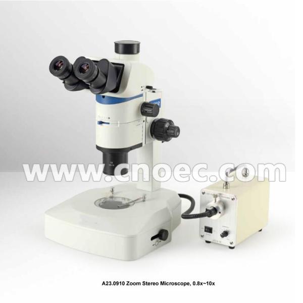 A23.0910 0.8x~10x Zoom Stereo Optical Microscope With High Eye-point Wide Field