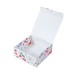 Cardboard Folding Magnet Box Custom Printed Packaging Magnetic Boxes with Ribbon