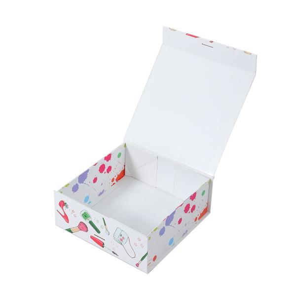 Quality Cardboard Folding Magnet Box Custom Printed Packaging Magnetic Boxes with Ribbon wholesale