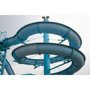 Customized Body Water Slide Bright Color FRP Large Aqua Park Equipment