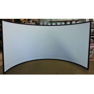 Acoustically Perforated Curved Projector Screen For HD Cinema Simulator System