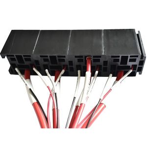 300V IP67 600mm Red Robot Wiring Harness With Low Conduction And Insulation