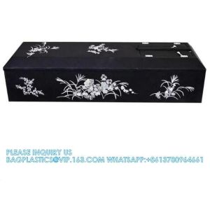 China Dome Shape Cloth Decoration Wood Coffin Funeral Supplies Wood Burial Coffin Burial Collapsible Coffin Casket on sale