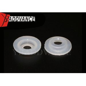 4mm Hole Fuel Injector Components Nylon Injector Cap White Color Size 13 X 6.9 X