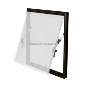 China EV4 Square EuroVision Motorhome RV Windows Aluminum Frame Double Panes Acrylic Glass on sale