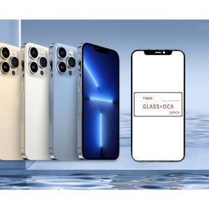 QC 100% tested Front Outer Glass 11pro Glass With OCA for iPhone Oca Glass